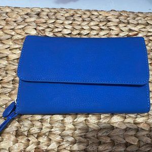 Pretty blue soft Clutch/wallet